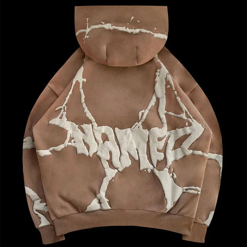 Y2K Style Streetwear Zip Hoodie for Men and Women