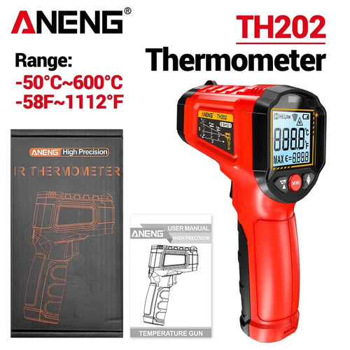 Infrared Laser Thermometer ANENG TH202 Digital Temperature Non Contact