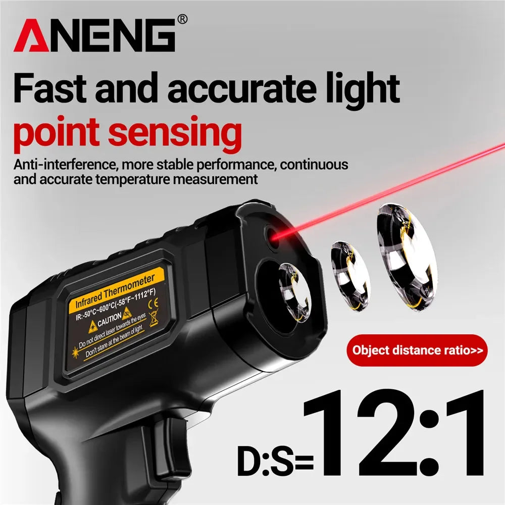 Infrared Laser Thermometer ANENG TH202 Digital Temperature Non Contact