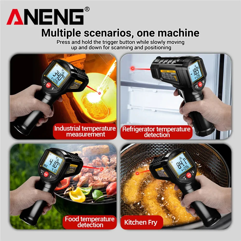Infrared Laser Thermometer ANENG TH202 Digital Temperature Non Contact