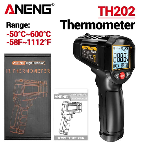 Infrared Laser Thermometer ANENG TH202 Digital Temperature Non Contact