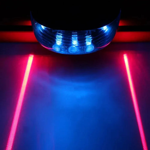 Bicycle Bike LED Lights 2 Lasers 5 LED Waterproof Cycling Taillight