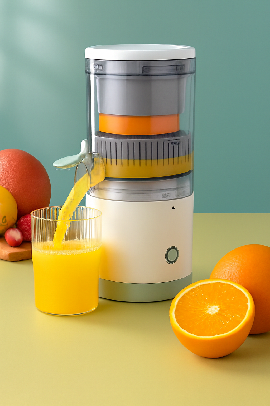 Electric Citrus Juicer – Auto Press & Pour, BPA-Free