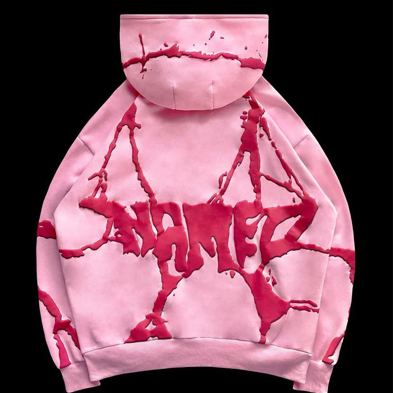 Y2K Style Streetwear Zip Hoodie for Men and Women